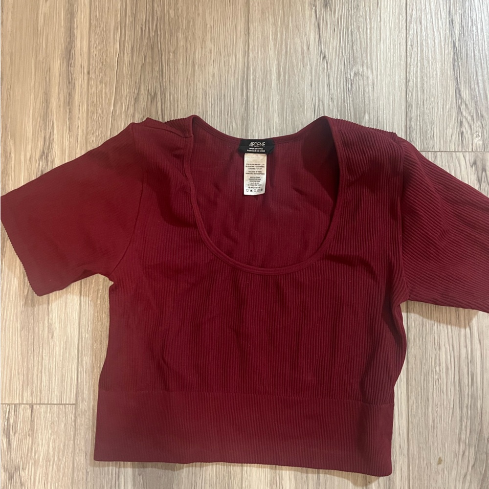 Burgundy Crop Top